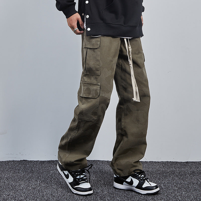 American Retro Workwear Street Fashion Casual Pants Japanese Style