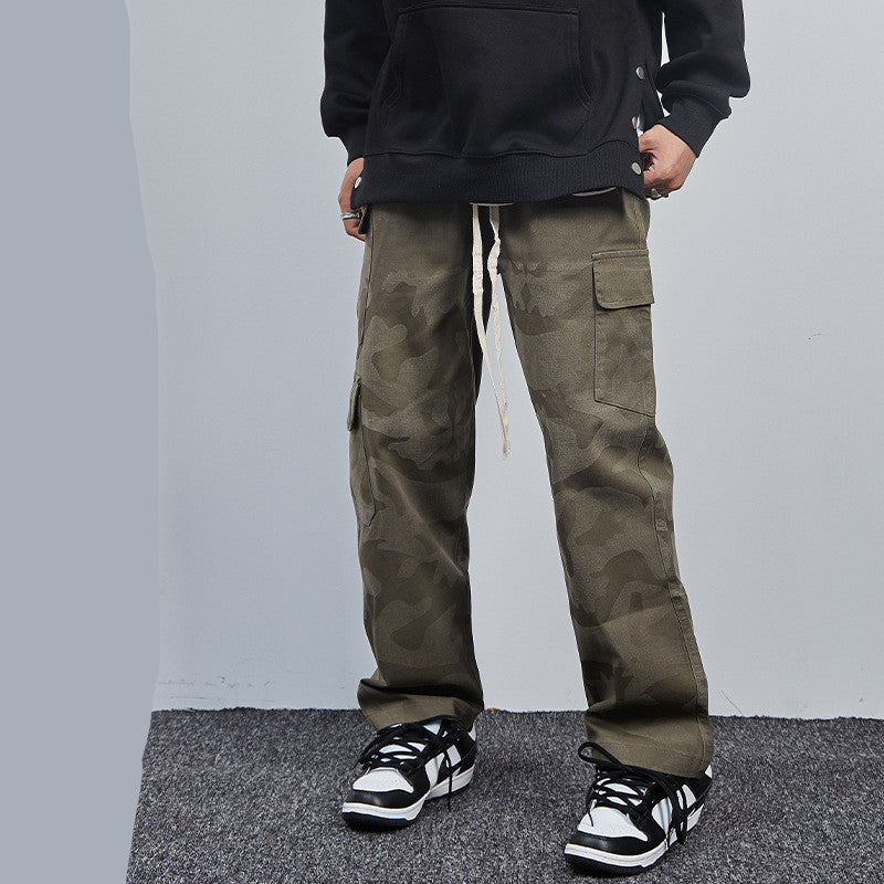 American Retro Workwear Street Fashion Casual Pants Japanese Style