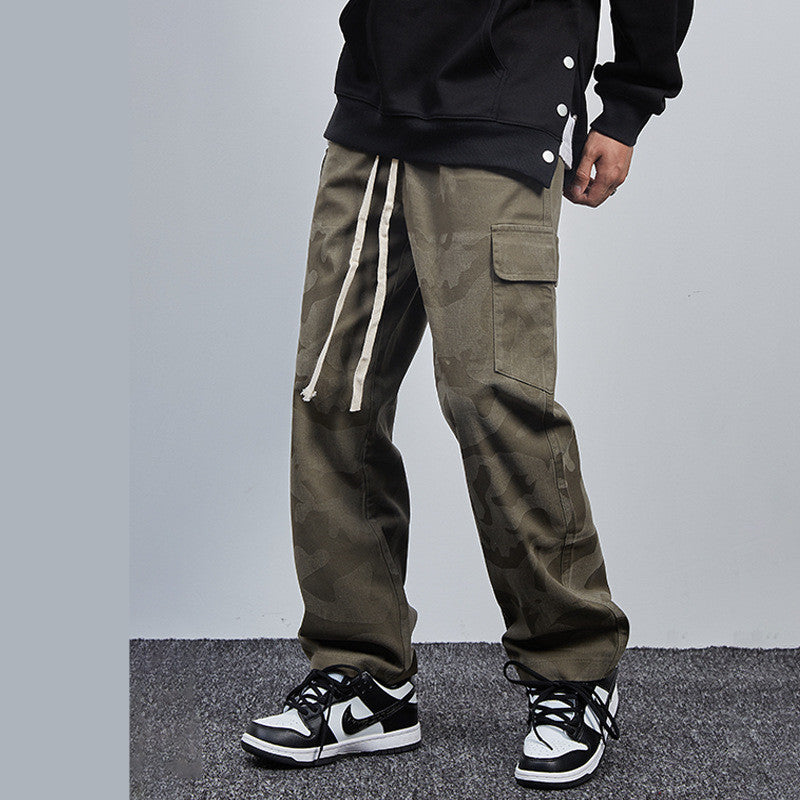 American Retro Workwear Street Fashion Casual Pants Japanese Style